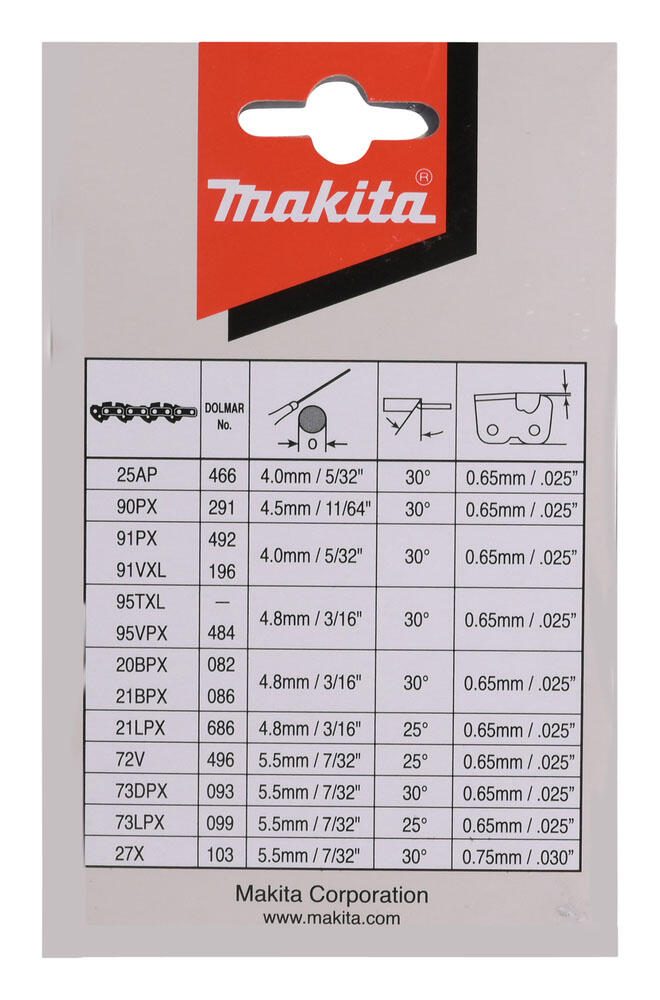 makita 191H03-4 Sägekette 16' / 40,0 cm, 3/8', 1,1 mm