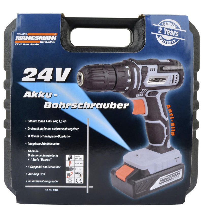 BRÜDER MANNESMANN WERKZEUGE® Akku-Bohrschrauber-Set M17695
