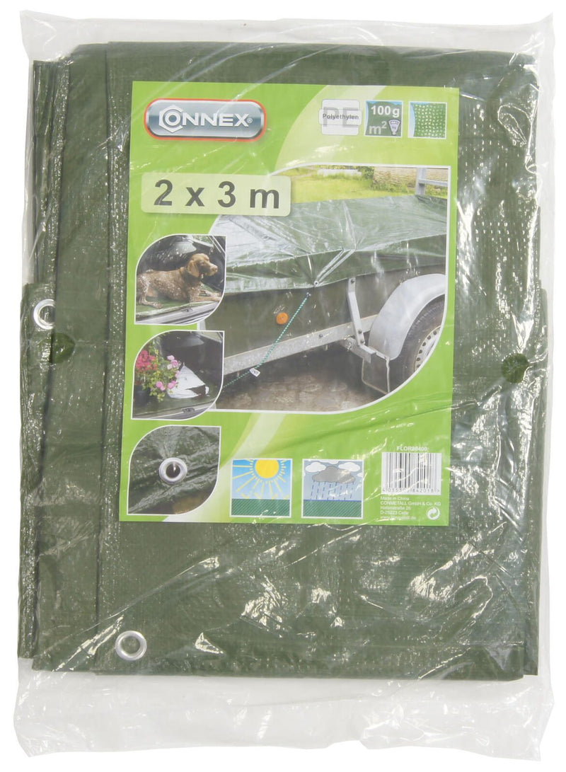 CONNEX Abdeckplane 100 g/qm grün 2,0 x 3,0 m