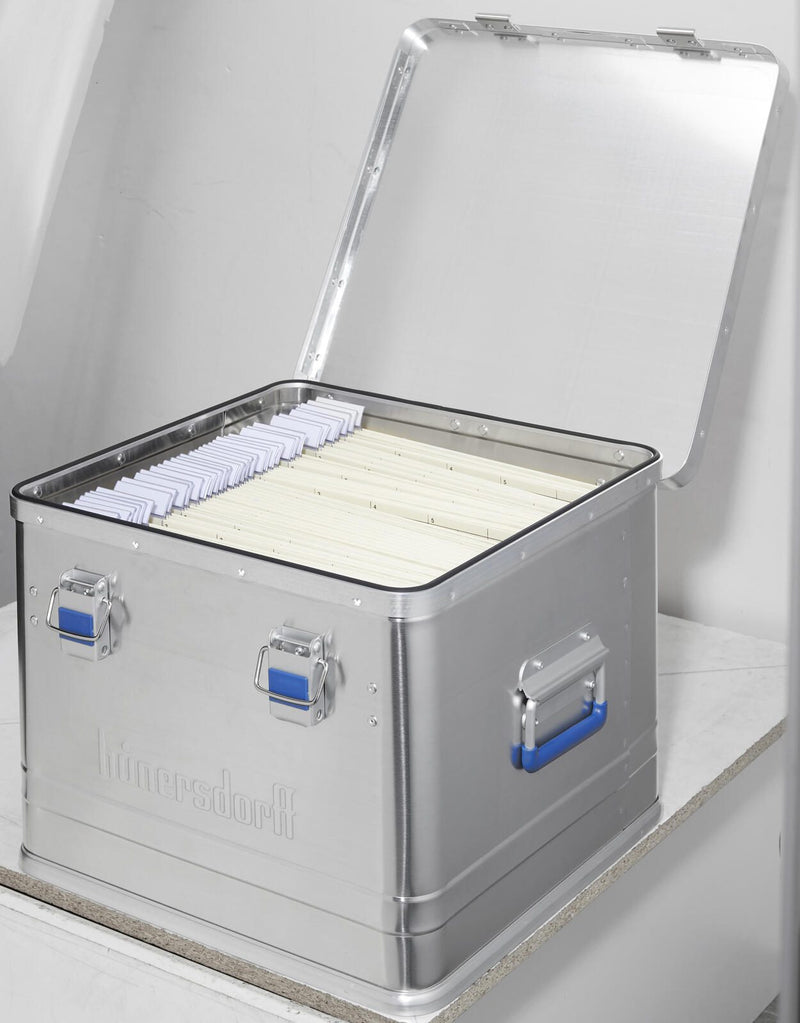 hünersdorff Alubox OFFICE BOX 50,0 l - 44,0 x 44,0 x 32,0 cm silber