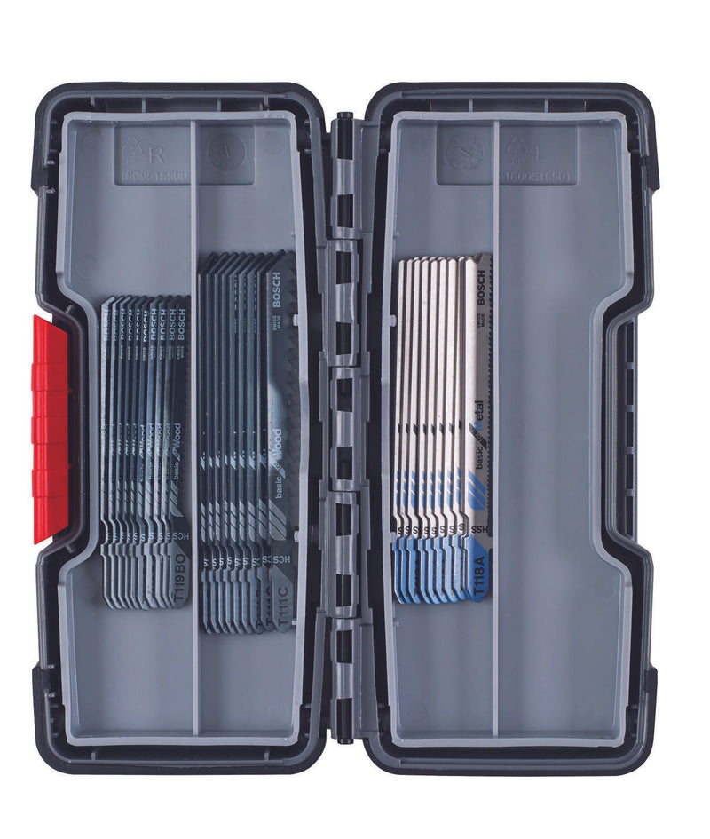 BOSCH ToughBox Basic Wood/Metal Stichsägeblätter-Set 30-teilig