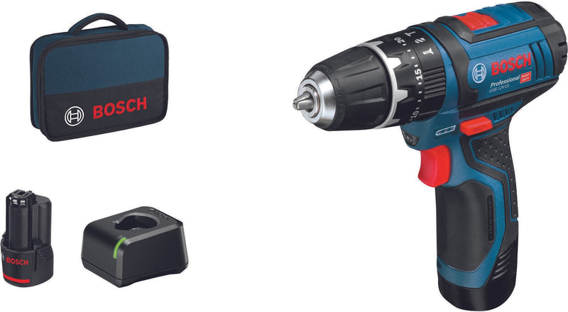 BOSCH Professional Akku-Schlagbohrschrauber-Set GSB 12V-15