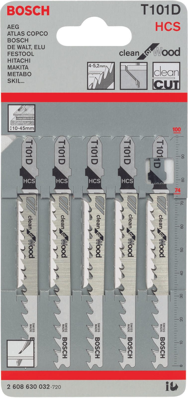 BOSCH T 101 D Stichsägeblätter 5 St.