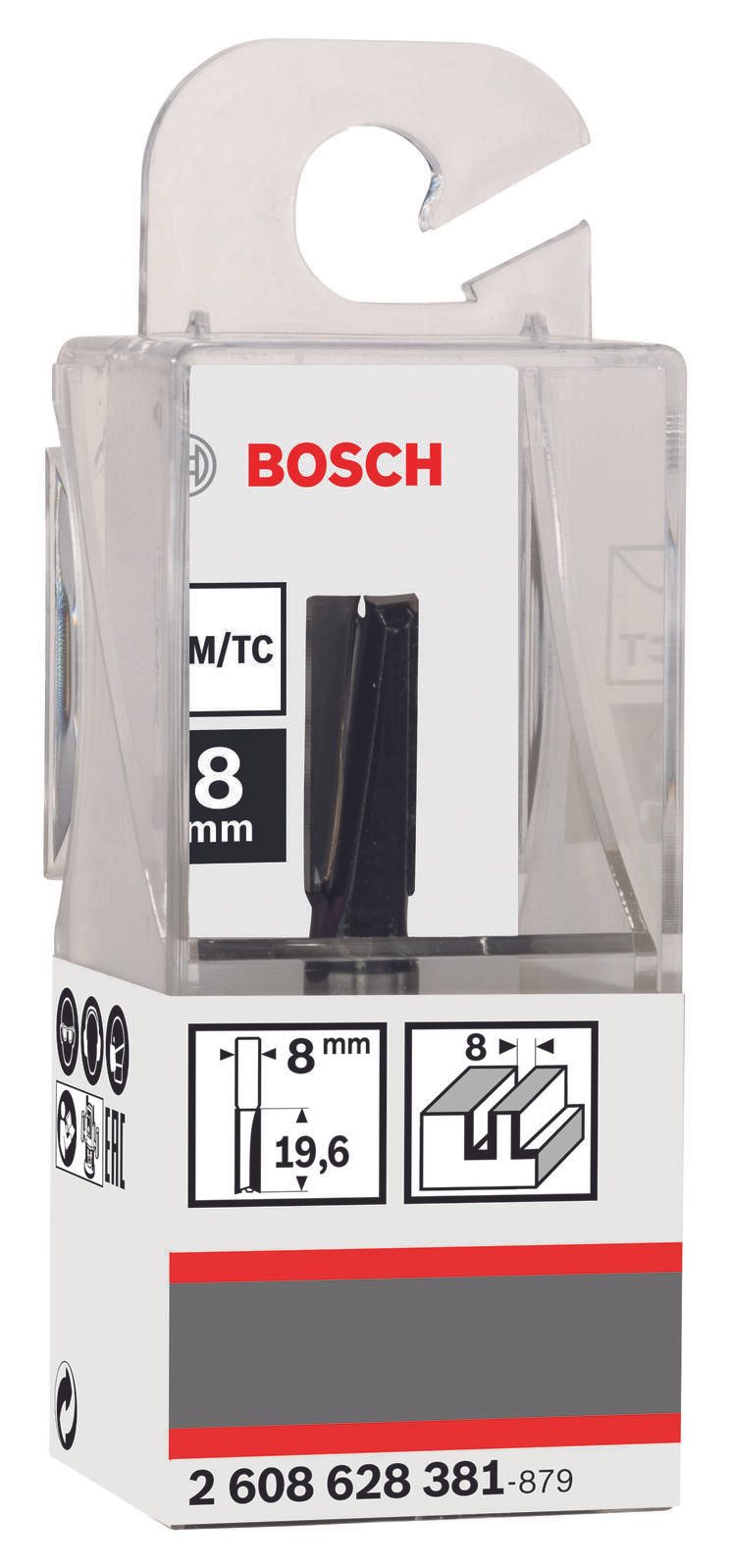 BOSCH Nutfräser Standard for Wood 1-teilig