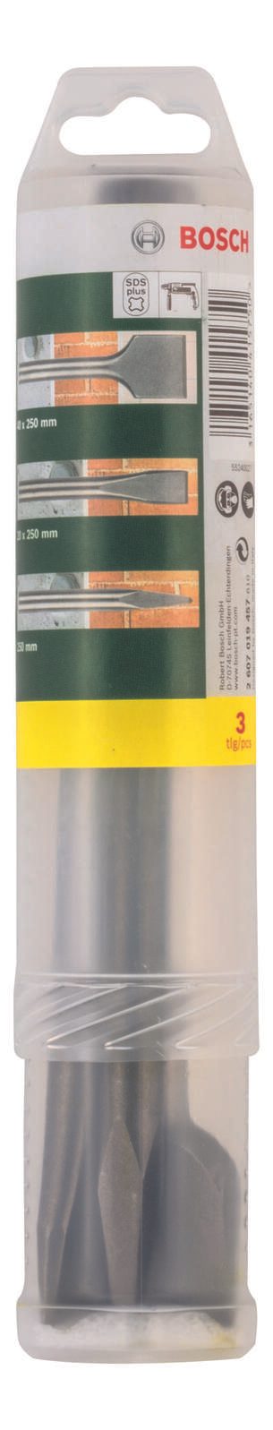 BOSCH Meißel-Set 3-teilig