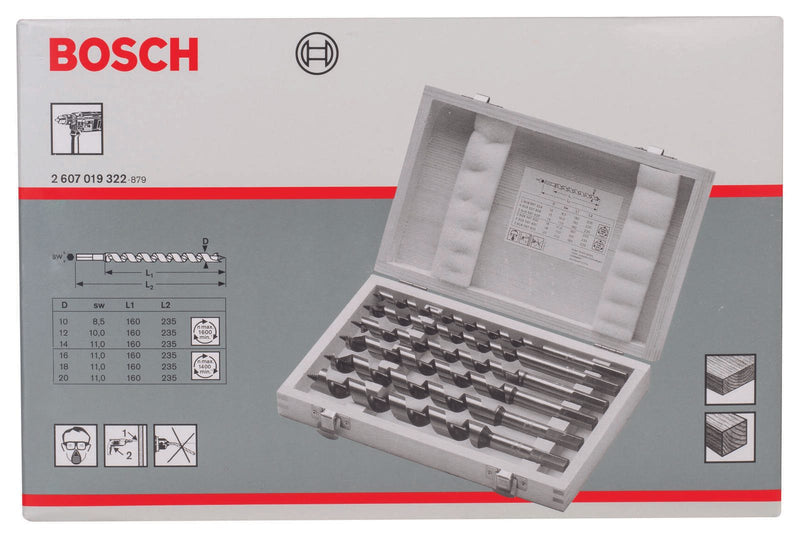 BOSCH Schlangenbohrer-Set 6-teilig
