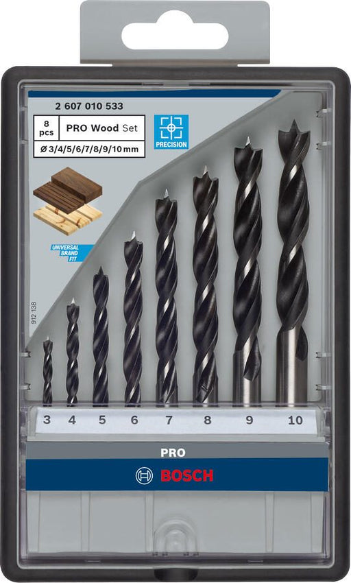 BOSCH Holzbohrer-Set Robust Line 8-teilig