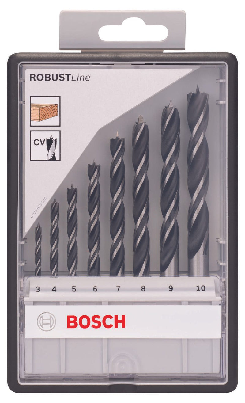 BOSCH Holzbohrer-Set Robust Line 8-teilig
