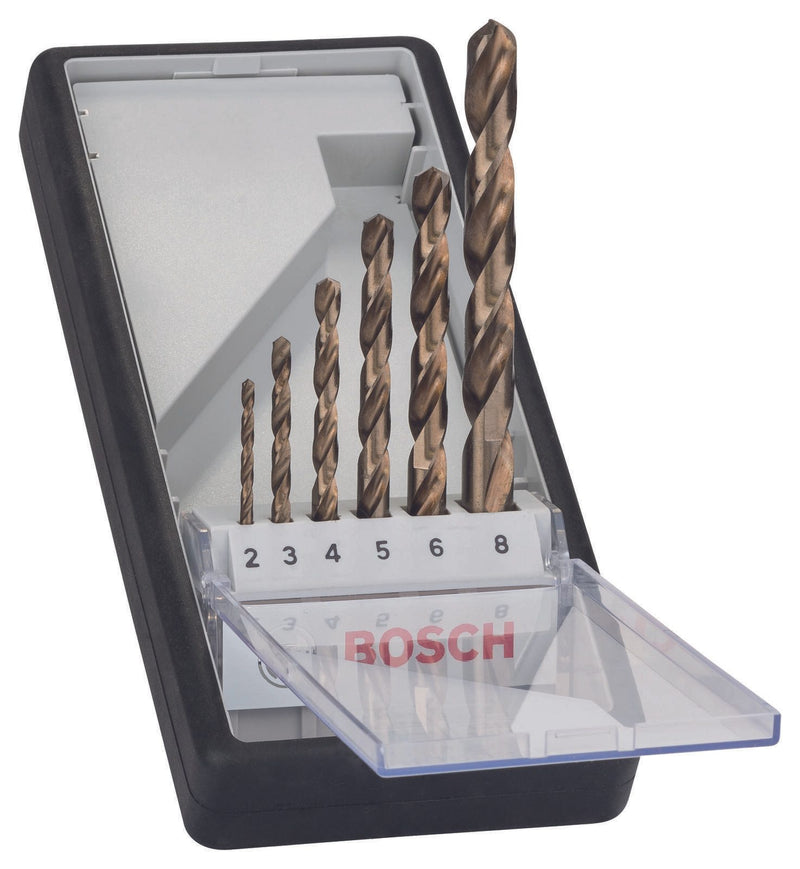 BOSCH Metallbohrer-Set Robust Line HSS Cobalt-Legierung 6-teilig