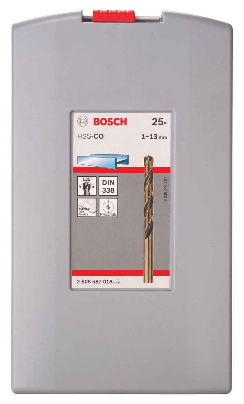BOSCH Metallbohrer-Set ProBox Cobalt-Legierung 25-teilig