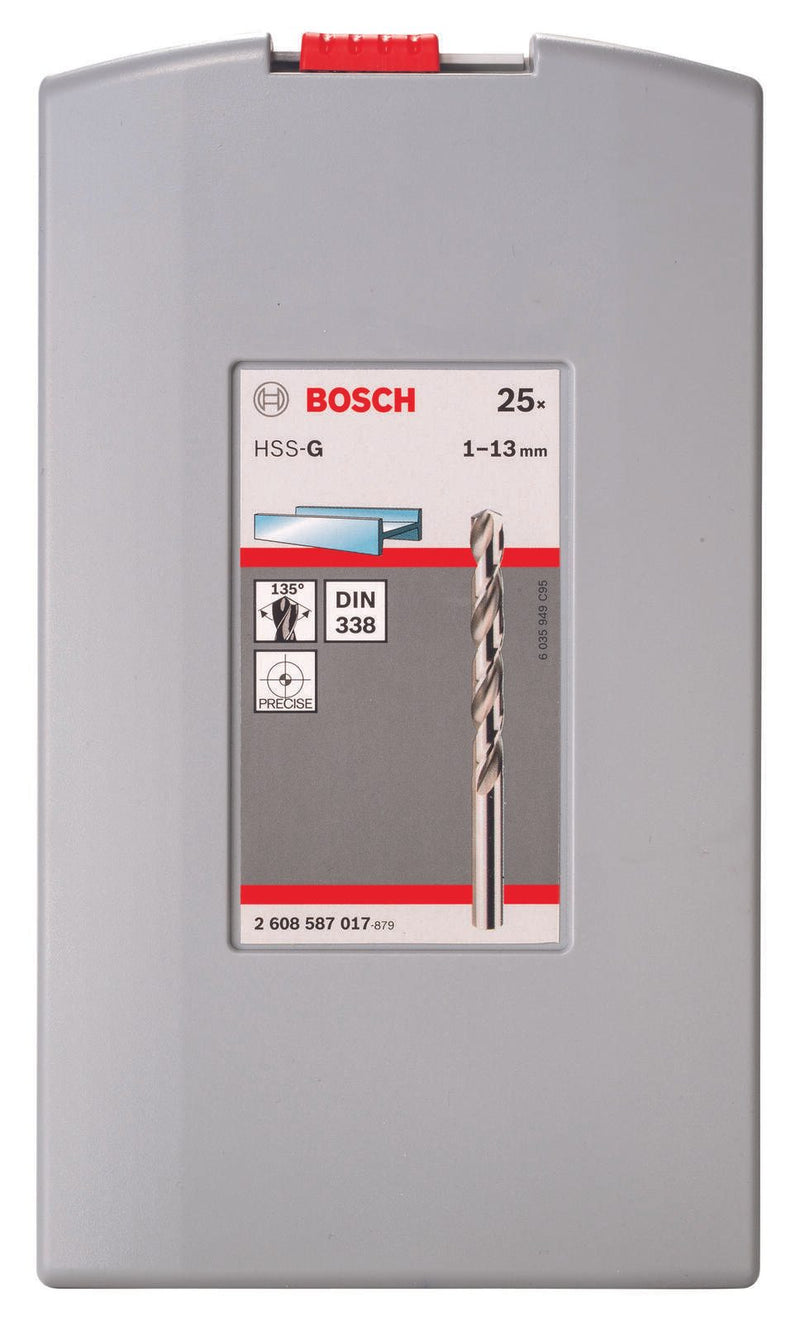 BOSCH Metallbohrer-Set ProBox HSS-G 25-teilig