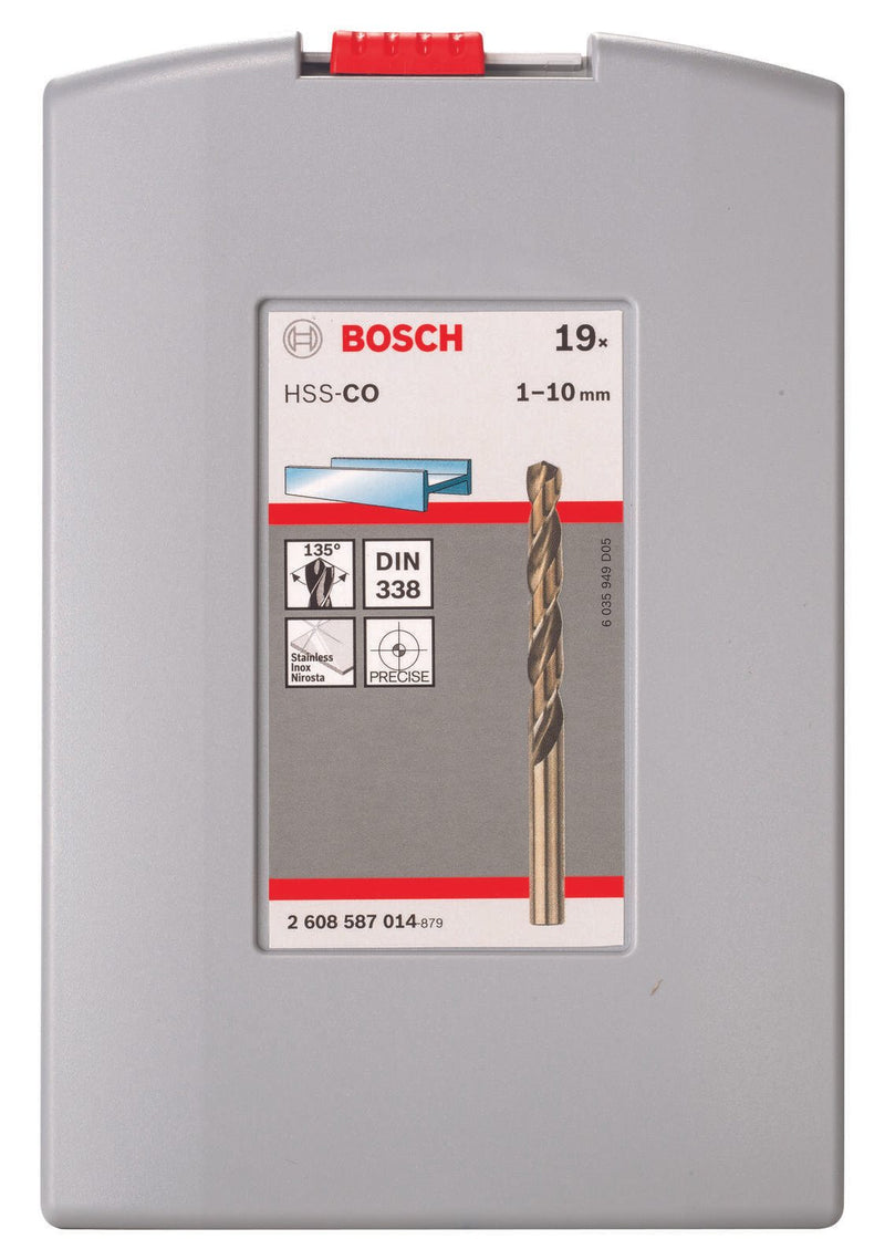 BOSCH Metallbohrer-Set Pro Box HSS-Cobalt-Legierung 19-teilig