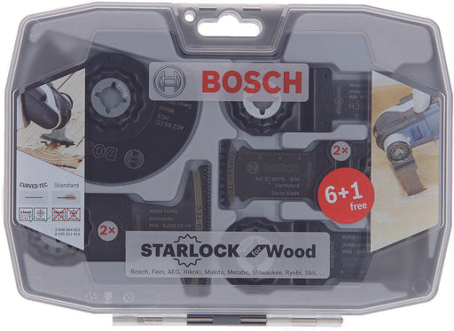 BOSCH Starlock Holz Segment- und Tauchsägeblätter-Set 7-teilig
