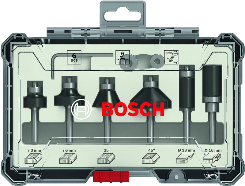 BOSCH Fräser-Set 6-teilig 6 mm