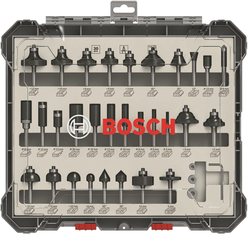 BOSCH Fräser-Set Mixed Set 30-teilig