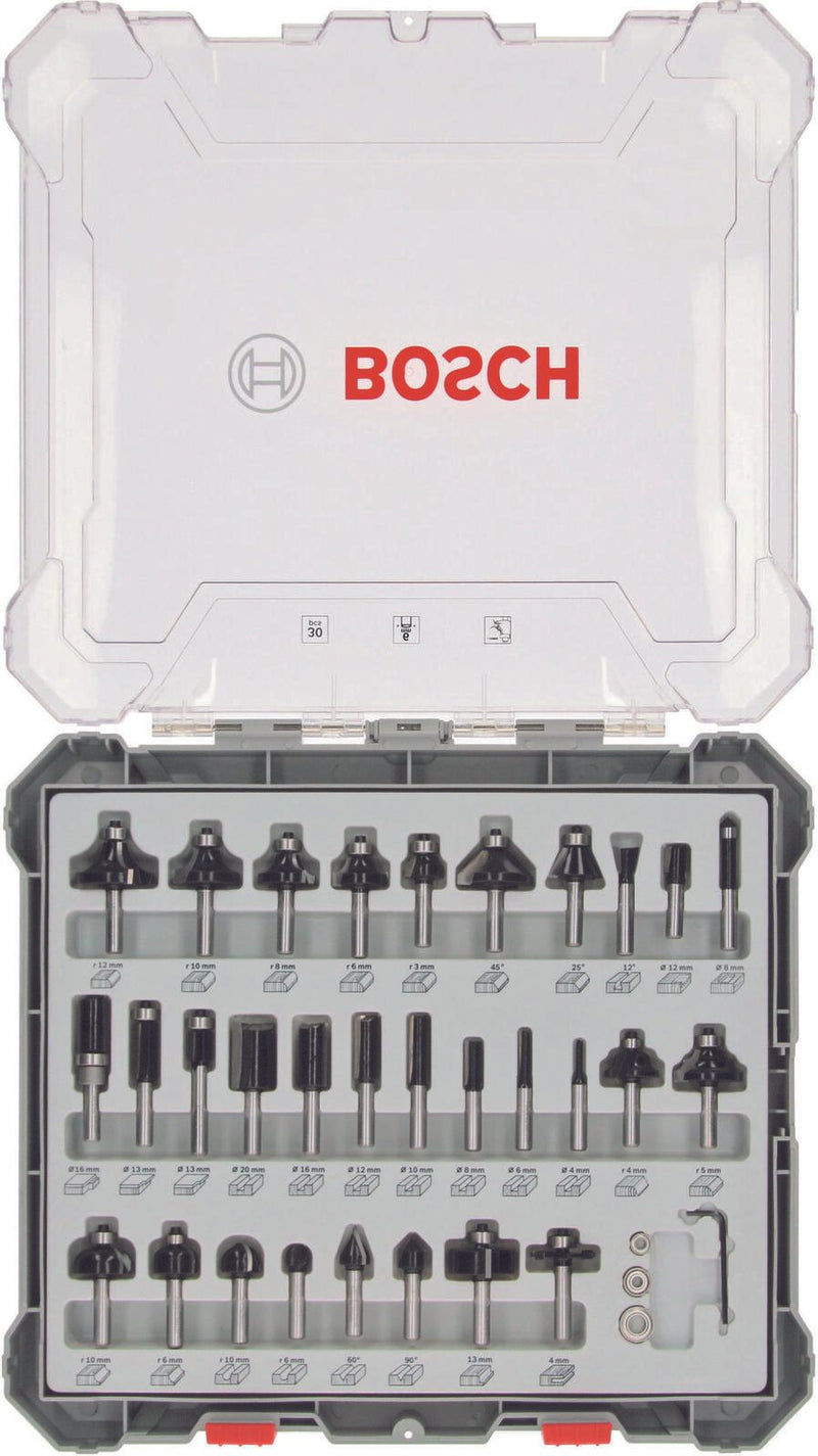 BOSCH Fräser-Set Mixed Set 30-teilig