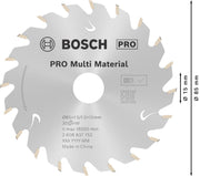 BOSCH Standard for Multi Material Kreissägeblatt 1 St.