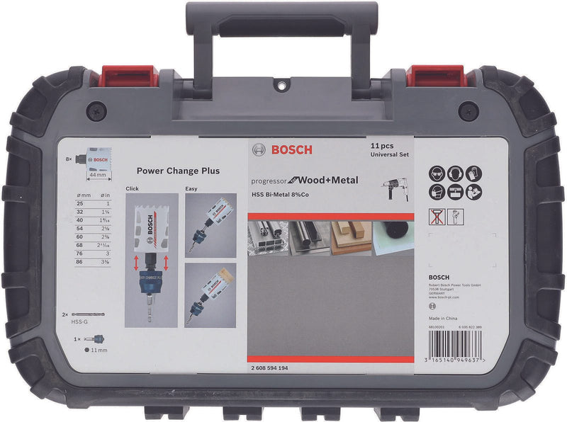 BOSCH Lochsägen-Set Progressor for Wood&Metal 11-teilig