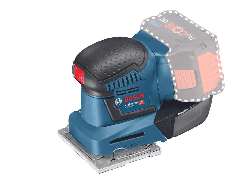 BOSCH Professional Akku-Schwingschleifer GSS 18V-10