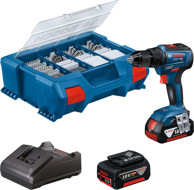 BOSCH Professional Akku-Bohrschrauber-Set GSR 18V-55