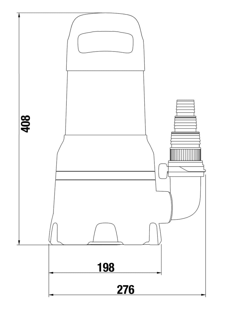 GARDENA Schmutzwasser-Tauchpumpe 25000