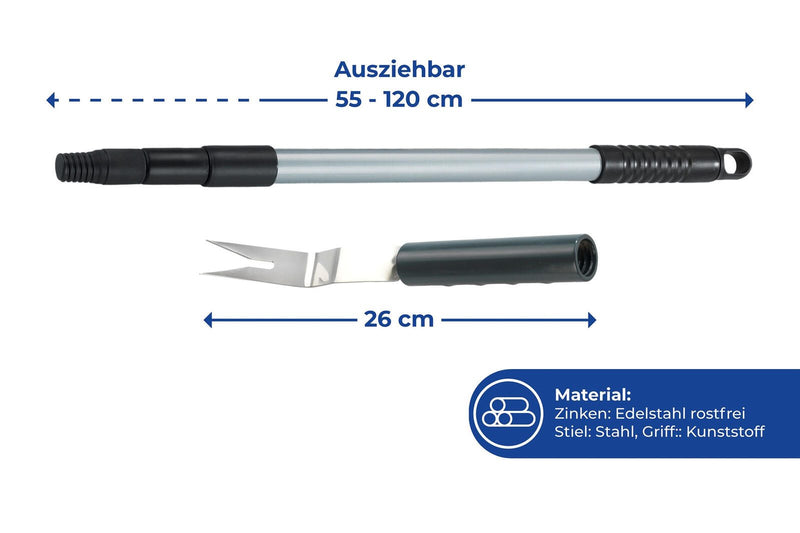 WENKO Unkrautstecher Teleskopstiel 55 - 120 cm