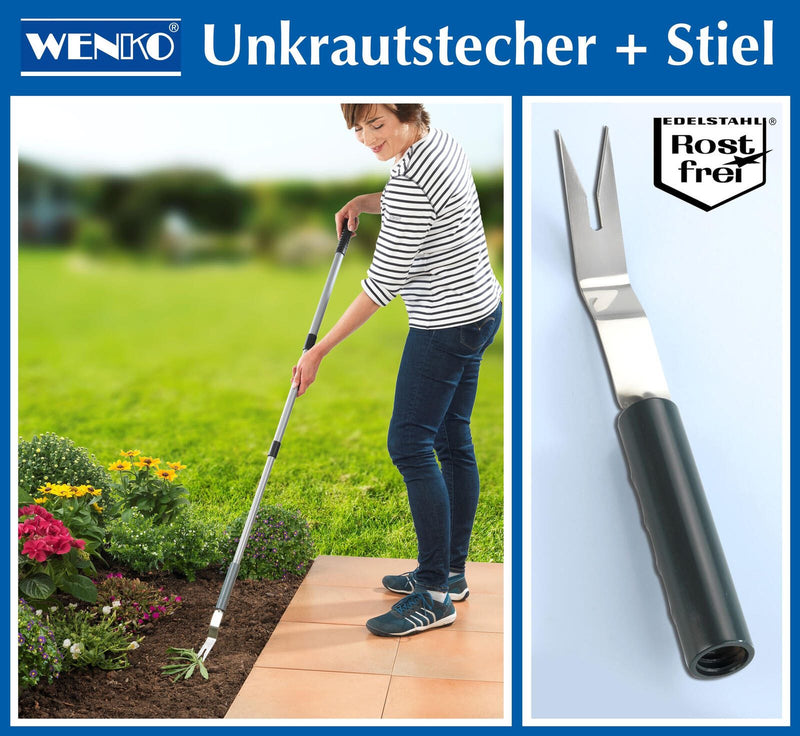 WENKO Unkrautstecher Teleskopstiel 55 - 120 cm