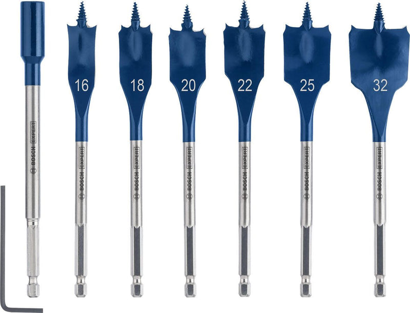 BOSCH Flachfräsbohrer-Set EXPERT Self Cut Speed 7-teilig