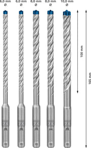 BOSCH Hammerbohrer-Set EXPERT SDS plus-7X 7-teilig