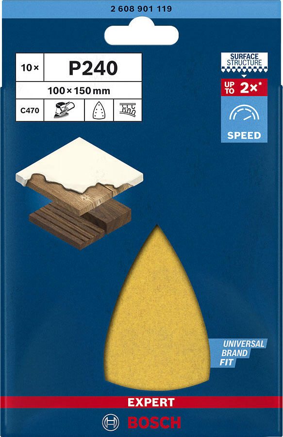 BOSCH EXPERT C470 Best for Wood and Paint Schleifblätter