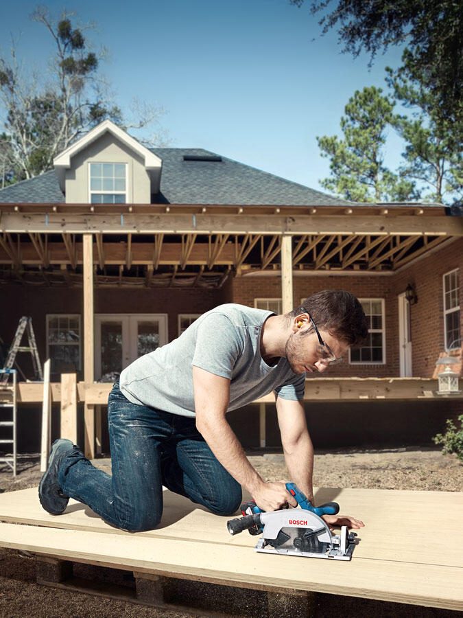 BOSCH Professional Akku-Handkreissäge GKS 18V-57-2