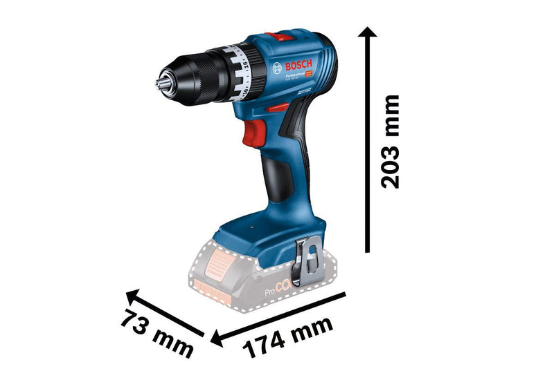 BOSCH Professional Akku-Bohrschrauber-Set GSB 18V-45
