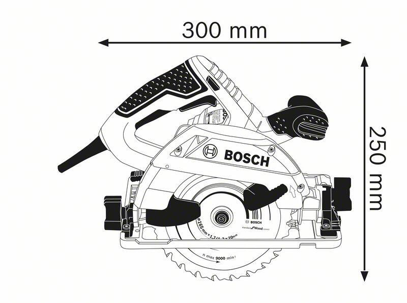 BOSCH Professional Handkreissäge GKS 55+GCE
