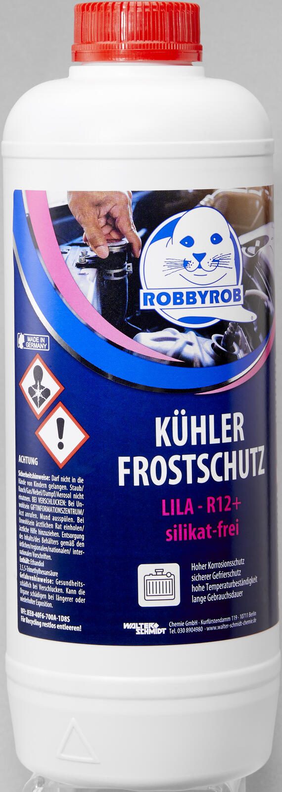 ROBBYROB Kühlerfrostschutz R12, für moderne Aluminiummotoren 1,5 l