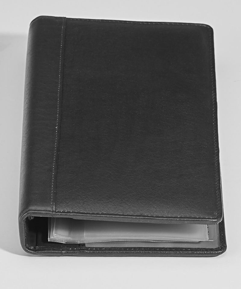 Alassio Visitenkarten-Ringbuch schwarz