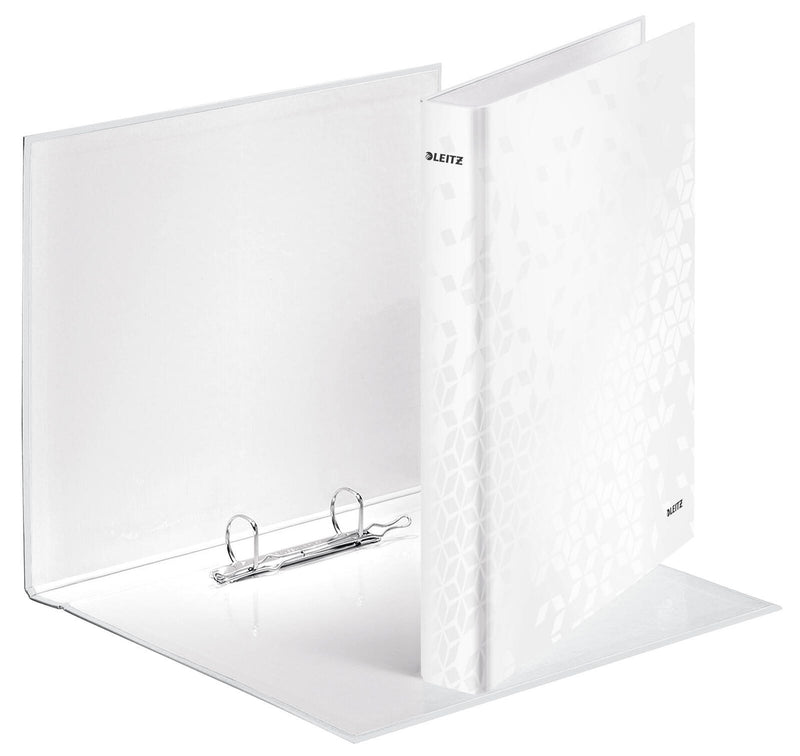 LEITZ Ringbuch 2-Ringe DIN A4 4 cm perlweiß