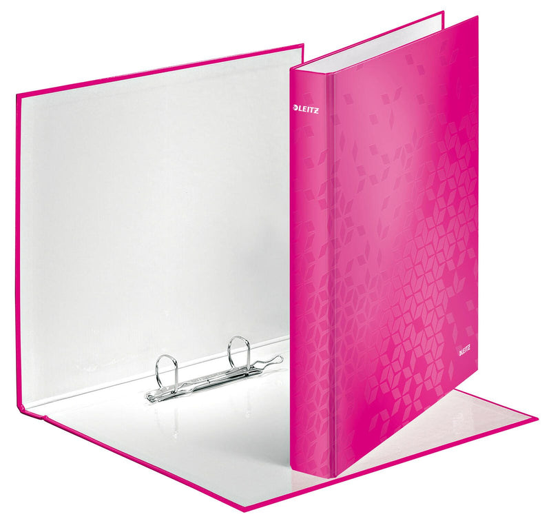LEITZ Ringbuch 2-Ringe DIN A4 4 cm pink