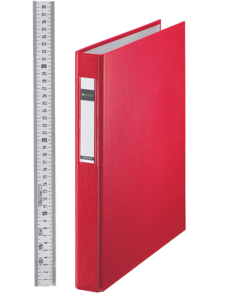 LEITZ Ringbuch 2-Ringe DIN A4 4 cm rot