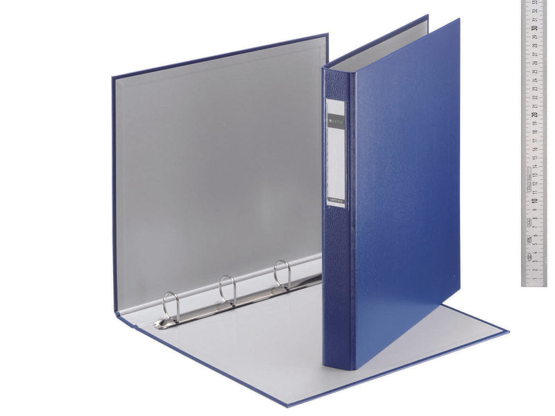 LEITZ Ringbuch 4-Ringe DIN A4 4 cm blau