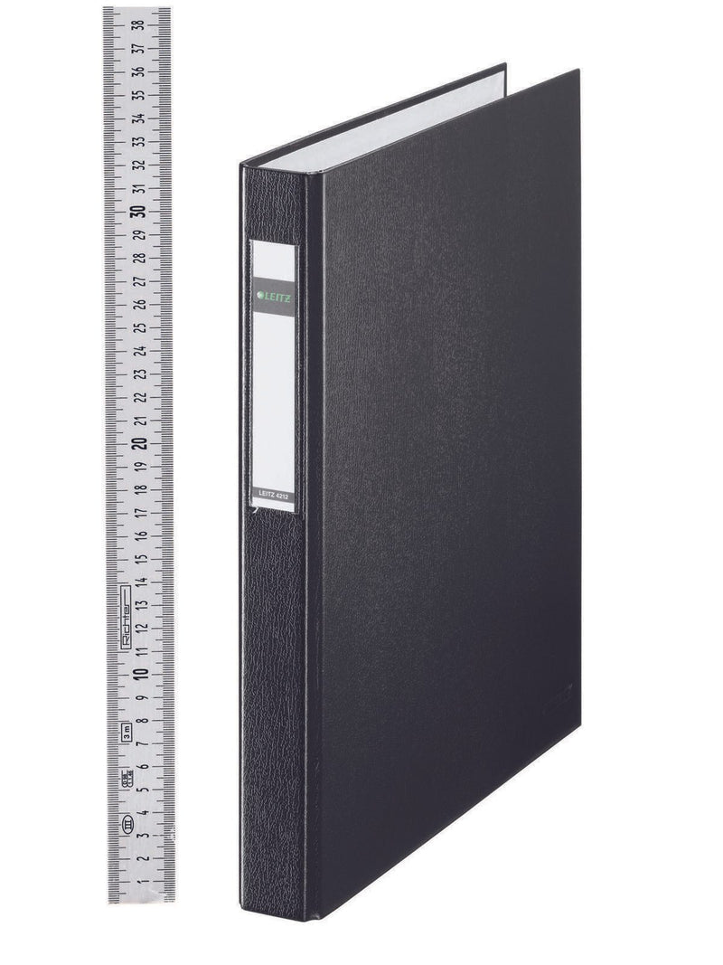 LEITZ Ringbuch 4-Ringe DIN A4 4 cm schwarz
