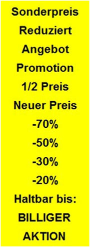 PrinterLabels AS SATO JUDO Prozent Preisauszeichner