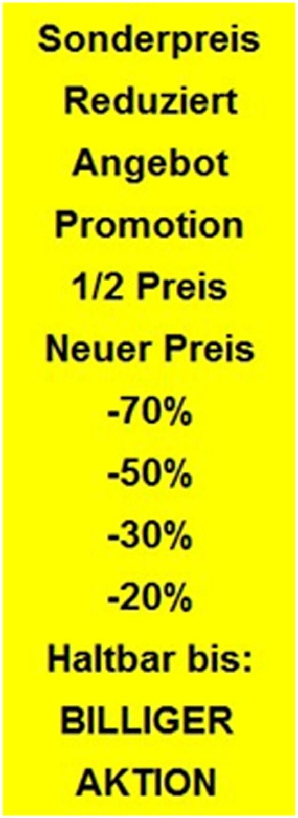 PrinterLabels AS SATO JUDO Prozent Preisauszeichner