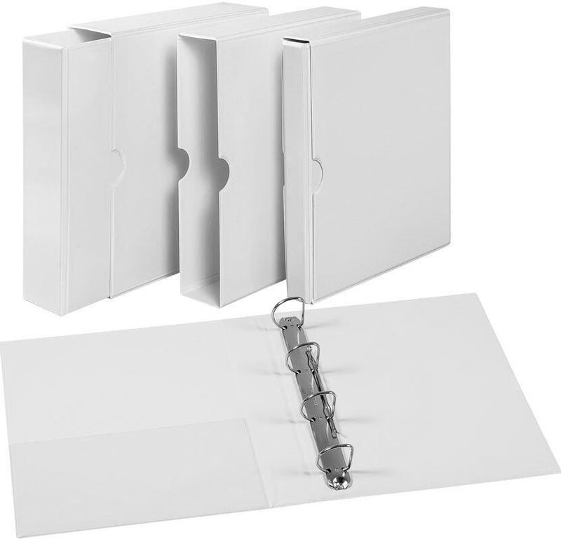 EICHNER Präsentationsringbuch 4-Ringe DIN A4 6 cm weiß