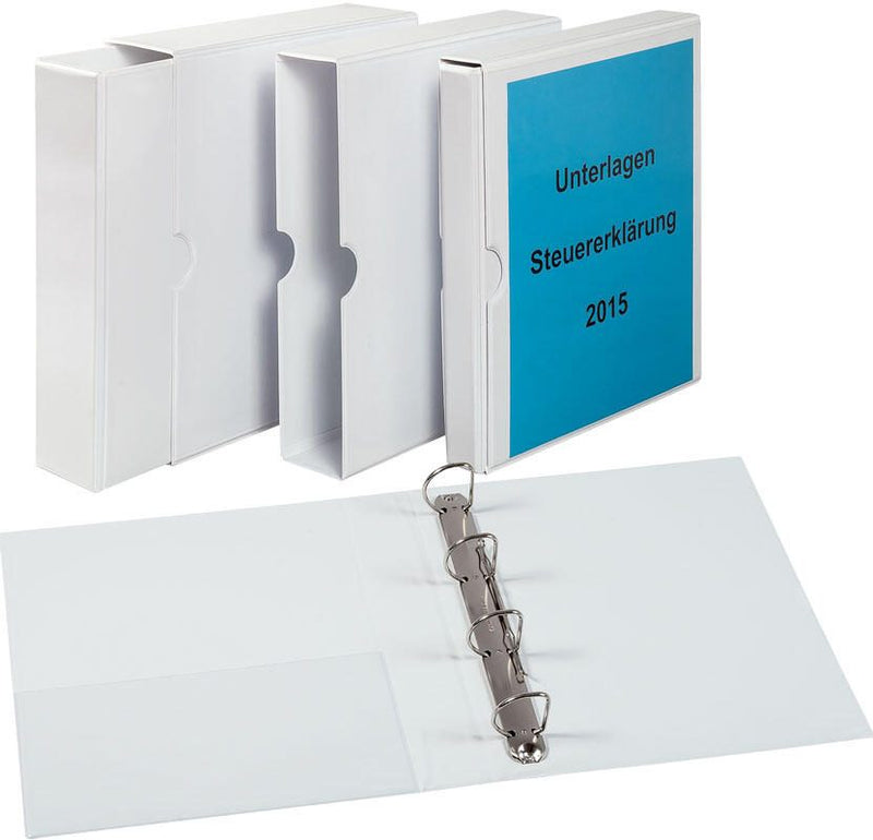 EICHNER Präsentationsringbuch 4-Ringe DIN A4 6 cm weiß