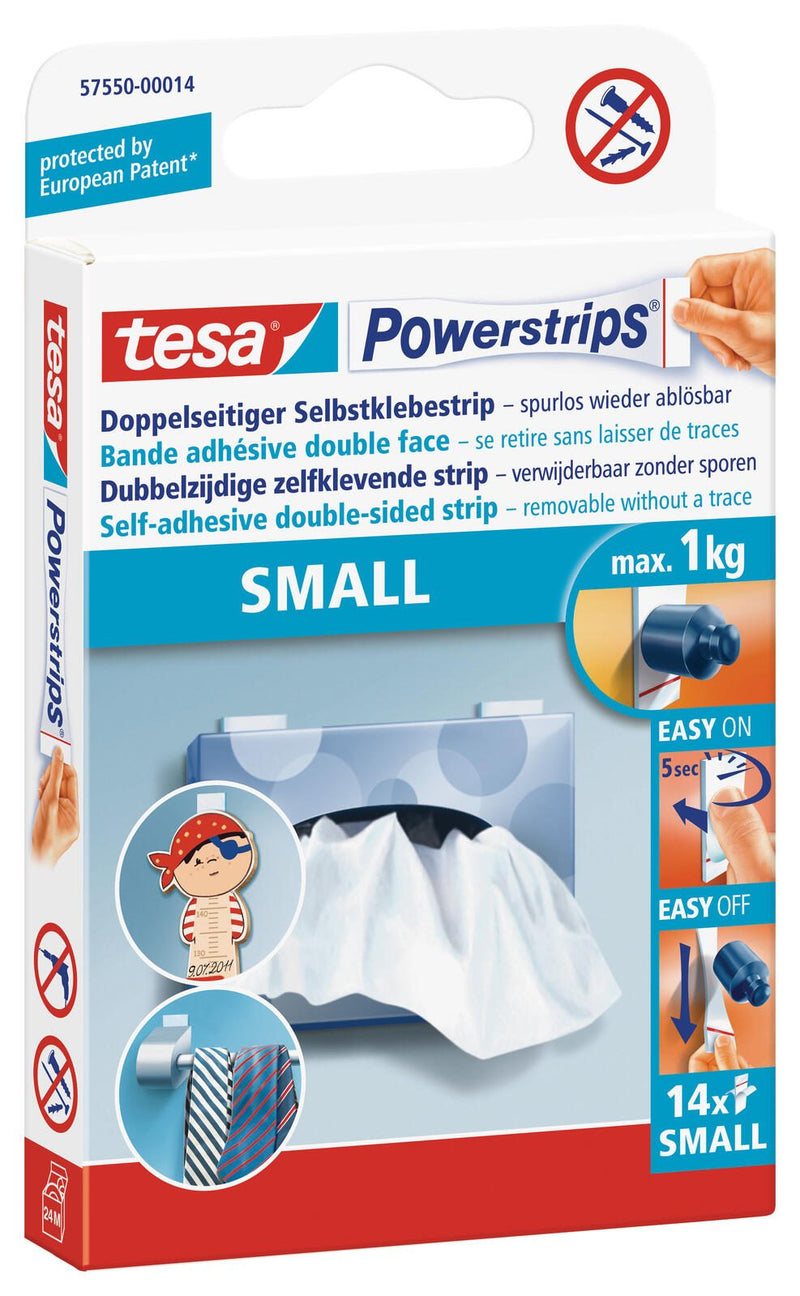 tesa Klebestreifen 1.4 cm x 3.3 cm weiß