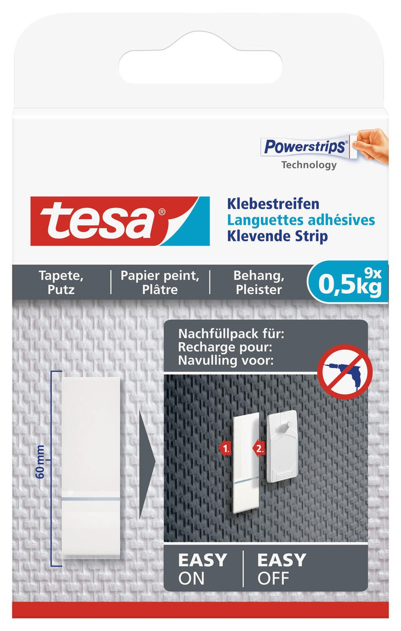 tesa Klebestreifen 2 cm x 6.5 cm weiß