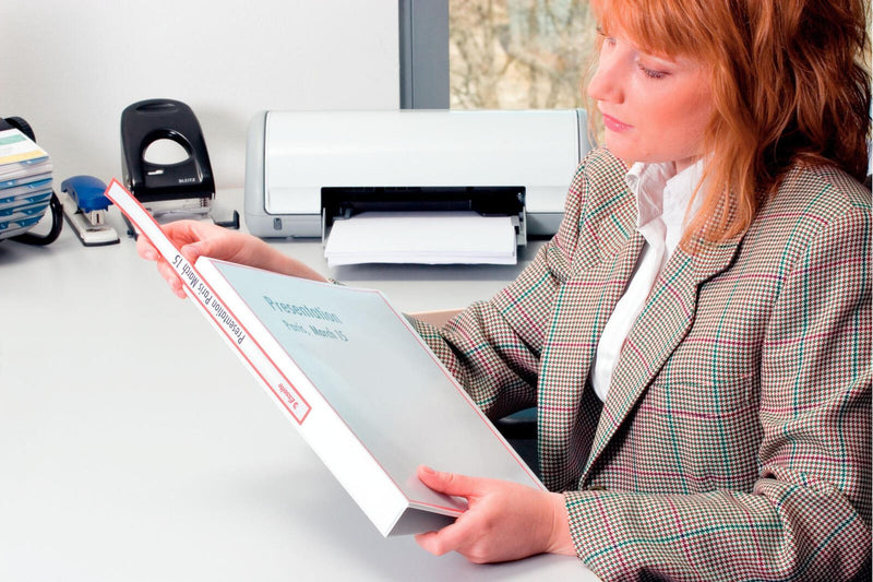 Esselte Präsentationsringbuch 4-Ringe DIN A4 8.5 cm weiß