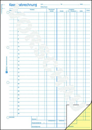 AVERY Zweckform Formularbuch Kassenabrechnung DIN A4 2x 50 Seiten