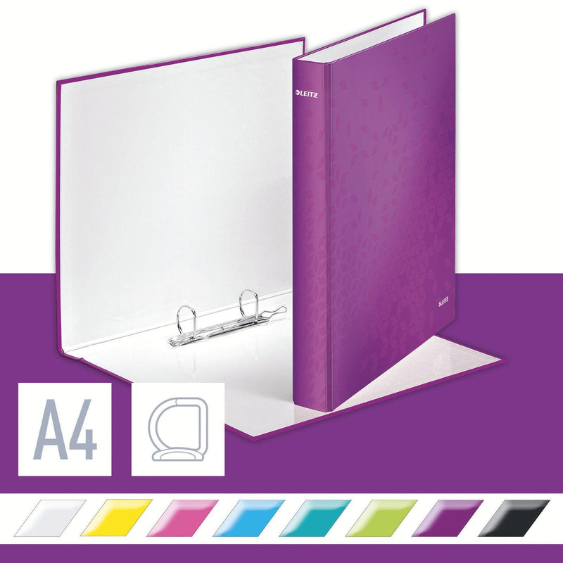 LEITZ Ringbuch 2-Ringe DIN A4 4 cm violett