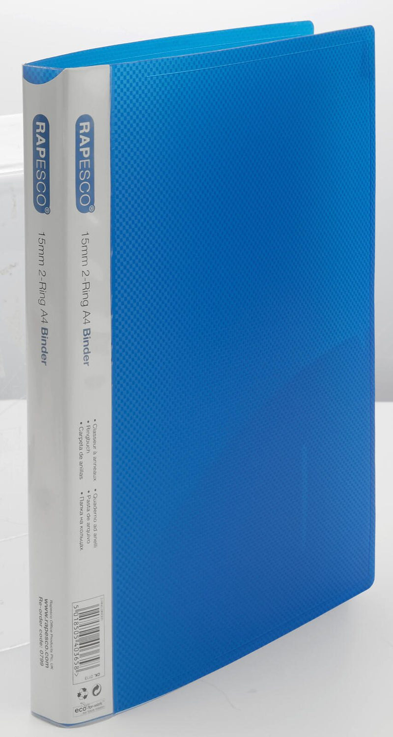 RAPESCO® Ringbücher 2-Ringe DIN A4 2.6 cm grün, blau, pink, violett, hellblau